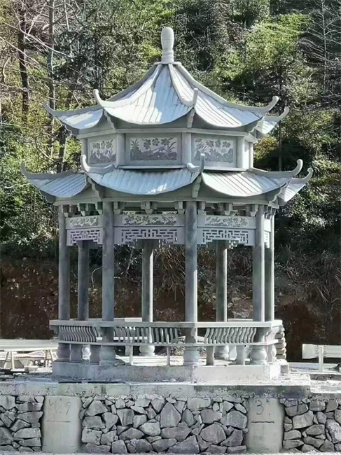 石雕亭子